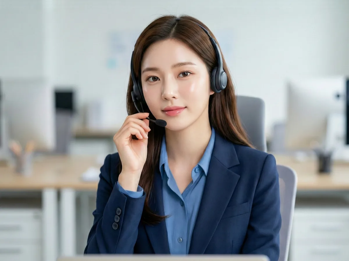 상담원이 빌게이트 소액결제 이용 문의를 안내하는 모습